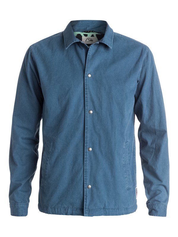 quiksilver, Death By Bright Coach Jacket, DARK DENIM (brq0) 0 Death By Bright Coach Jacket EQYJK03137 Quiksilver