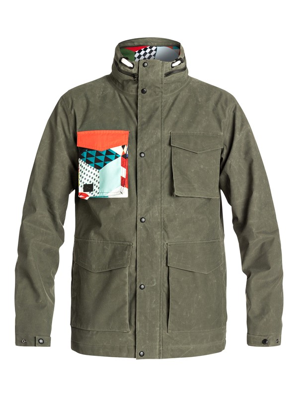 quiksilver, Alex Courtes Elion - Veste chaude, FOREST NIGHT (csn0) 0 Alex Courtes Elion - Veste chaude EQYJK03142 Quiksilver