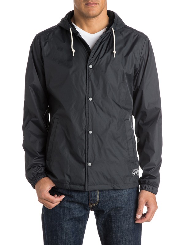 quiksilver, Coach Nylon Jacket, ANTHRACITE (kvj0) 0 Coach Nylon Jacket EQYJK03148 Quiksilver