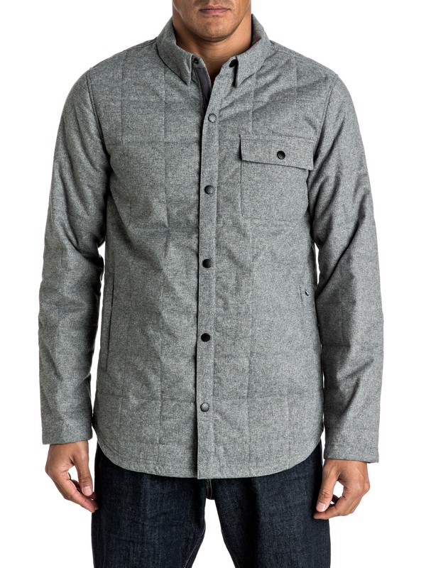 quiksilver, Agent - Insulator Shirt Jacket, QUIET SHADE (kze0) 0 Agent - Insulator Shirt Jacket EQYJK03210 Quiksilver
