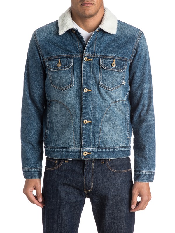 quiksilver, Siberian - Veste en jean, MEDIUM BLUE (bygw) 0 Siberian - Veste en jean EQYJK03223 Quiksilver