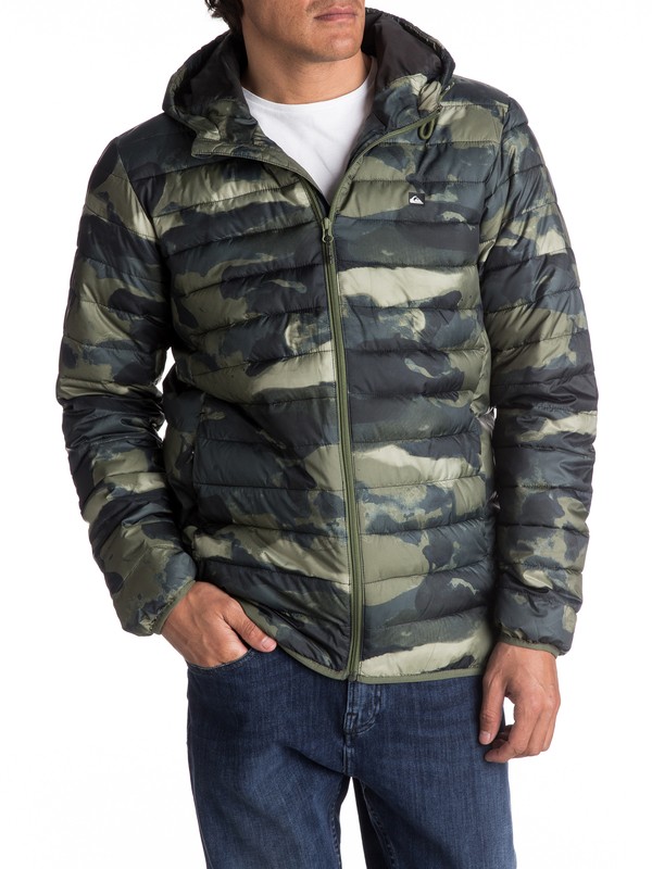 quiksilver, Everyday Scaly - Steppjacke mit Kapuze für Männer, FOUR LEAF CLOVER RESIN CAMO (gph6) 0 Everyday Scaly - Steppjacke mit Kapuze für Männer Grün EQYJK03234 Quiksilver
