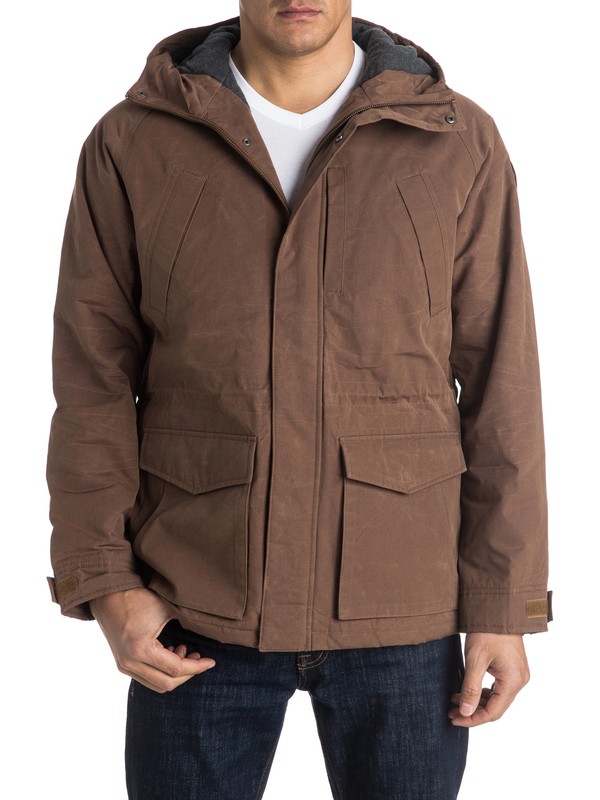 quiksilver, Sealakes - Parka imbottito, BEAR (cqf0) 0 Sealakes - Parka imbottito Brown EQYJK03236 Quiksilver