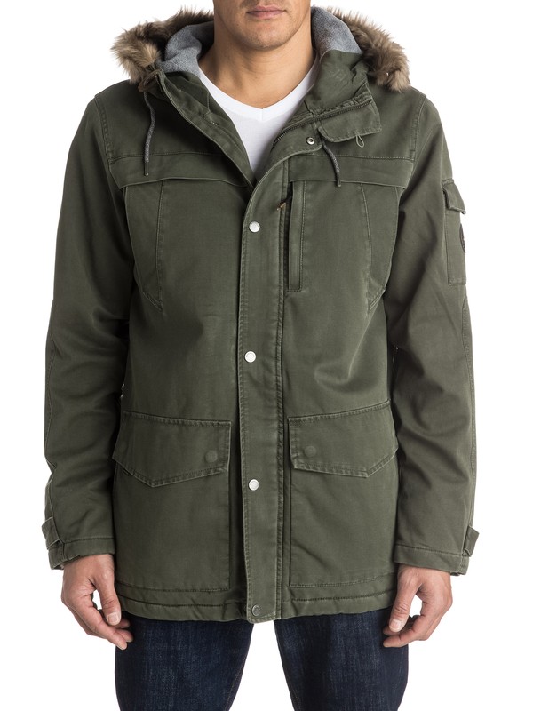 quiksilver, Storm Drop Parka Jacket, FOREST NIGHT (csn0) 0 Storm Drop Parka Jacket EQYJK03240 Quiksilver
