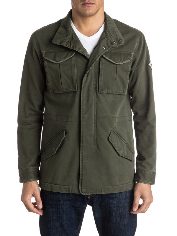 quiksilver, New hatital Military Jacket, FOREST NIGHT (csn0) 0 New hatital Military Jacket EQYJK03242 Quiksilver