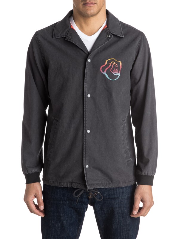 quiksilver, Sun Nap Coach Jacket, TARMAC (kta0) 0 Sun Nap Coach Jacket EQYJK03246 Quiksilver