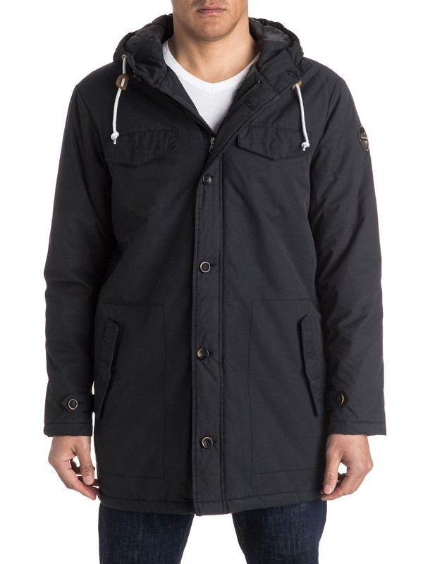 quiksilver, Atlantic Veterans Parka Jacket, ANTHRACITE (kvj0) 0 Atlantic Veterans Parka Jacket EQYJK03275 Quiksilver