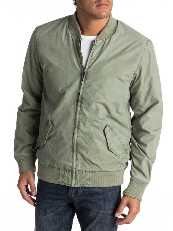quiksilver, Delta Deal - Summer Bomber Jacket, FOUR LEAF CLOVER (gph0) 0 Delta Deal - Summer Bomber Jacket EQYJK03306 Quiksilver