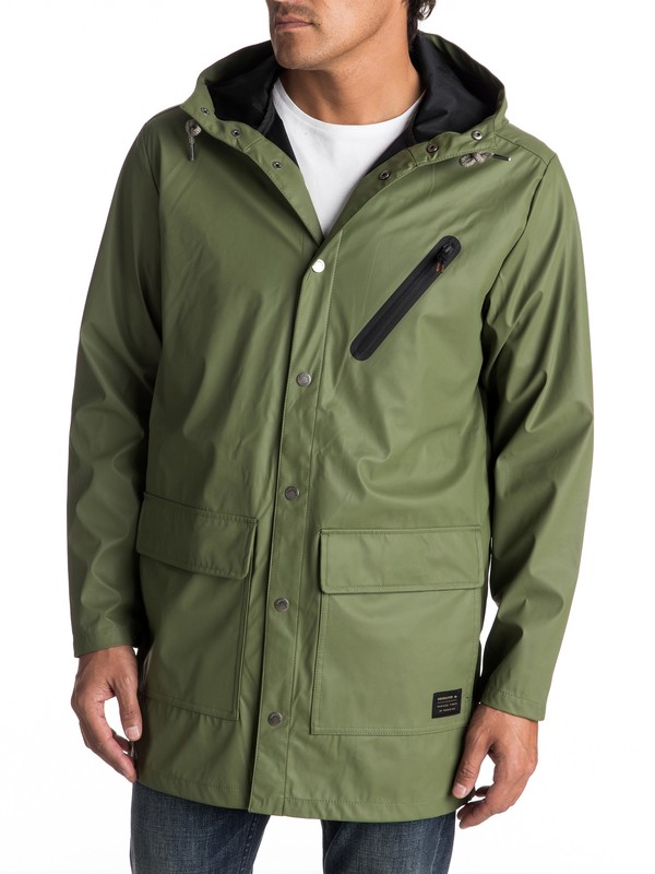 quiksilver, Длинный дождевик Travers Deep, FOUR LEAF CLOVER (gph0) 0 Длинный дождевик Travers Deep EQYJK03309 Quiksilver