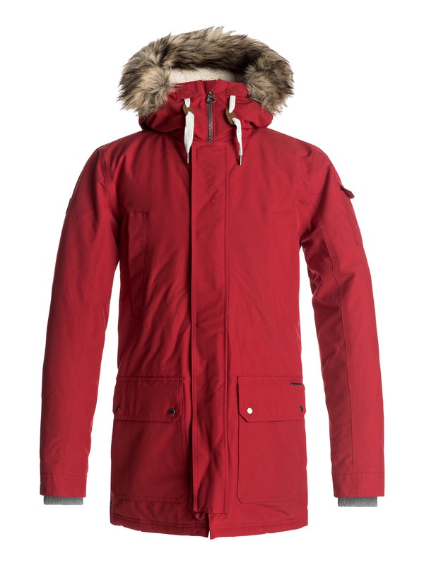 quiksilver, Ferris - Waterproof Parka Jacket, CHILI PEPPER (rrd0) 0 Ferris - Waterproof Parka Jacket Red EQYJK03332 Quiksilver
