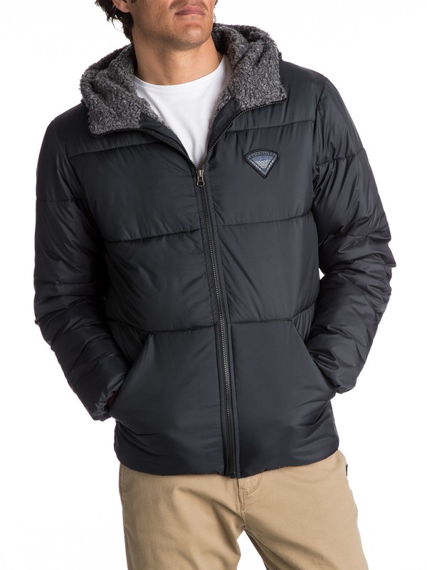 quiksilver, Yana Ki - Stepp-Jacke für Männer, BLACK (kvj0) 0 Yana Ki - Stepp-Jacke für Männer Schwarz EQYJK03346 Quiksilver