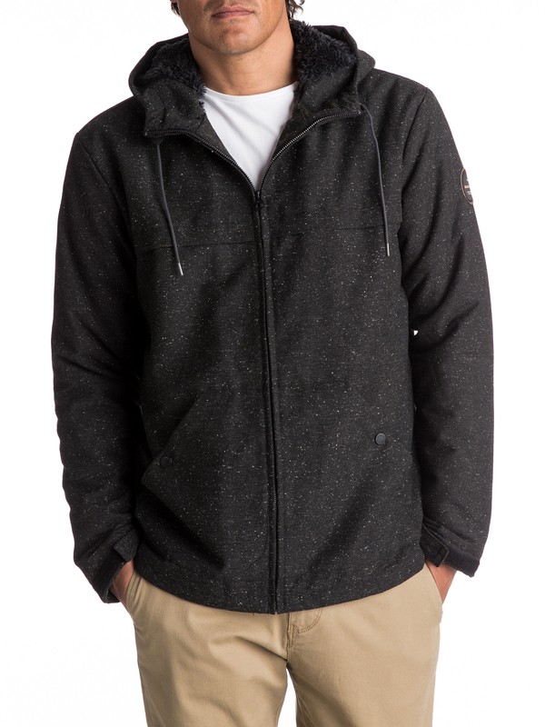 quiksilver, Wanna - Wasserabweisende Jacke für Männer, DARK GREY HEATHER SCALY (kyh6) 0 Wanna - Wasserabweisende Jacke für Männer Schwarz EQYJK03361 Quiksilver