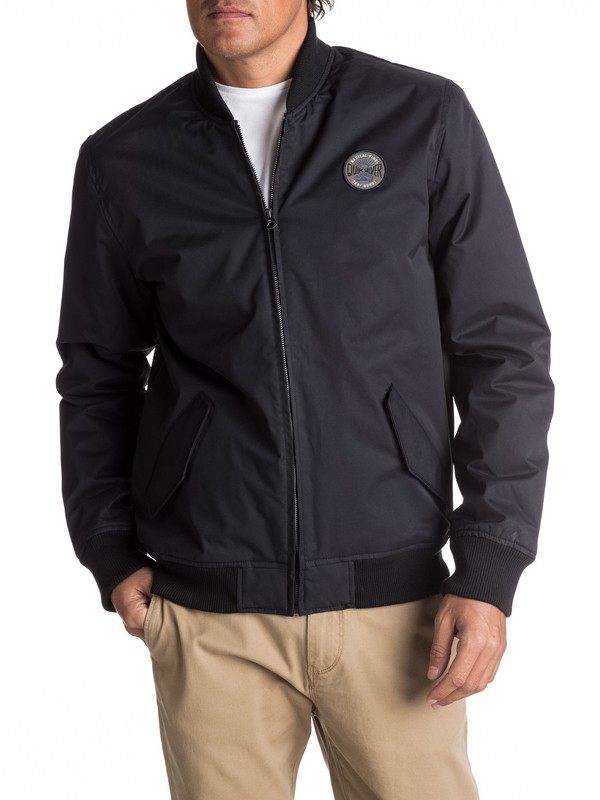 quiksilver, Waikawa - Water-Repellent Bomber Jacket, BLACK (kvj0) 0 Waikawa - Water-Repellent Bomber Jacket Black EQYJK03372 Quiksilver