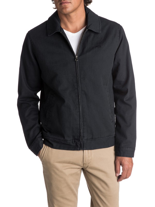 quiksilver, Men's Everyday Billy Zipped Jacket, BLACK (kvj0) 0 Men's Everyday Billy Zipped Jacket Black EQYJK03377 Quiksilver