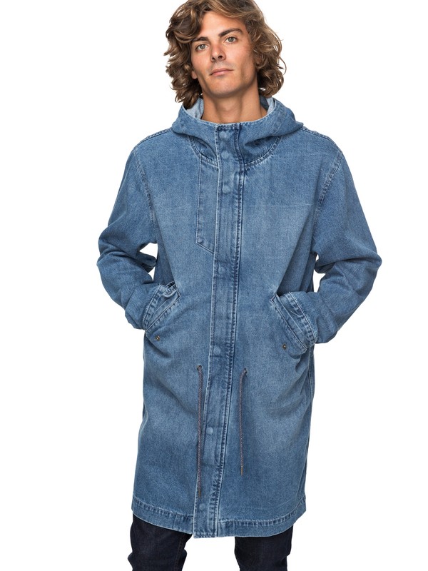 quiksilver, Джинсовая куртка Brick, BLUE USED (byl0) 0 Джинсовая куртка Brick Синий EQYJK03396 Quiksilver
