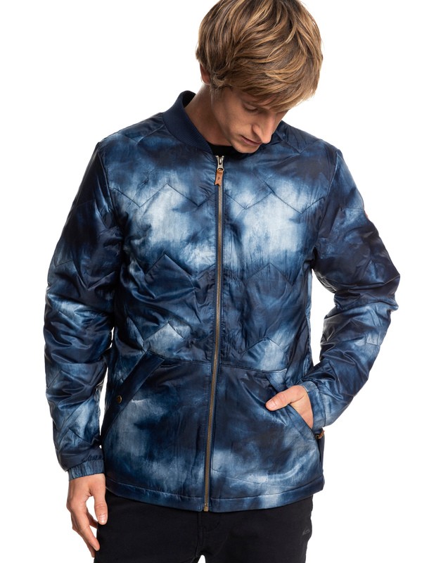 quiksilver, Cruiser Water Resistant Insulator Jacket, DRESS BLUE_SIMPLE TEXTURE (btk3) 0 Cruiser Water Resistant Insulator Jacket Blue EQYJK03402 Quiksilver
