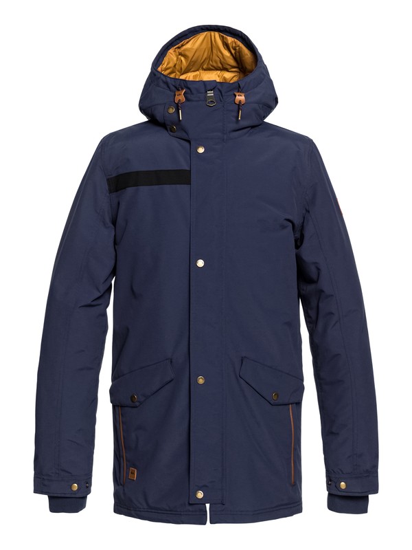 quiksilver, Парка Cordova, DRESS BLUES (btk0) 0 Парка Cordova Синий EQYJK03409 Quiksilver