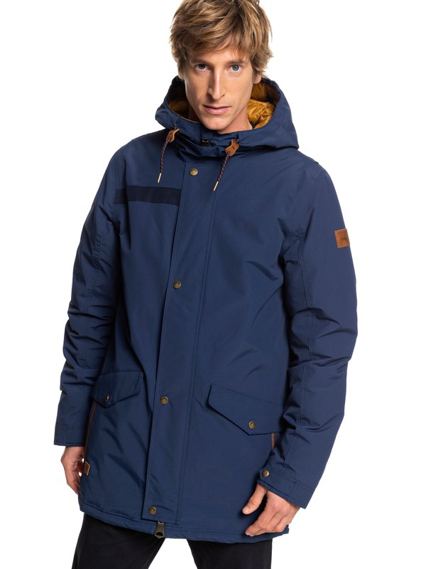 quiksilver, Парка Cordova, DRESS BLUES (btk0) 0 Парка Cordova Синий EQYJK03409 Quiksilver