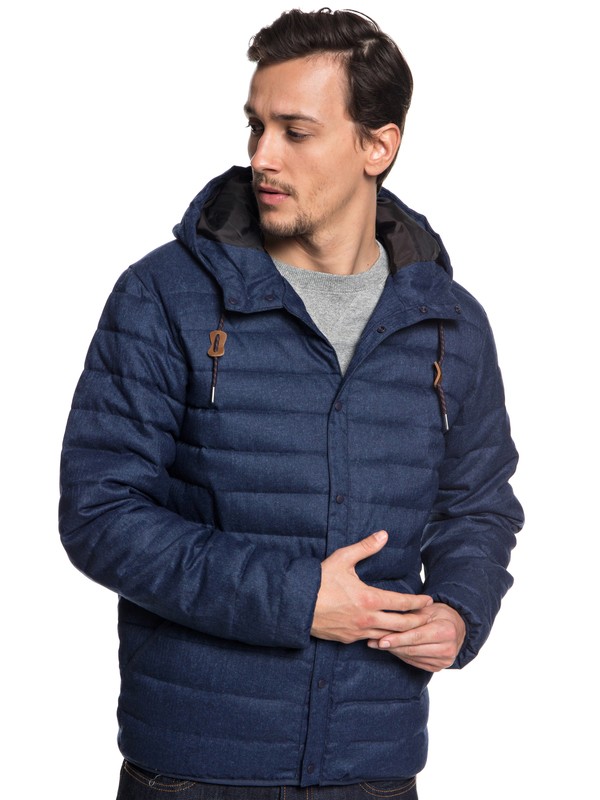 quiksilver, Куртка Scaly, MEDIEVAL BLUE HEATHER (bteh) 0 Куртка Scaly Синий EQYJK03421 Quiksilver