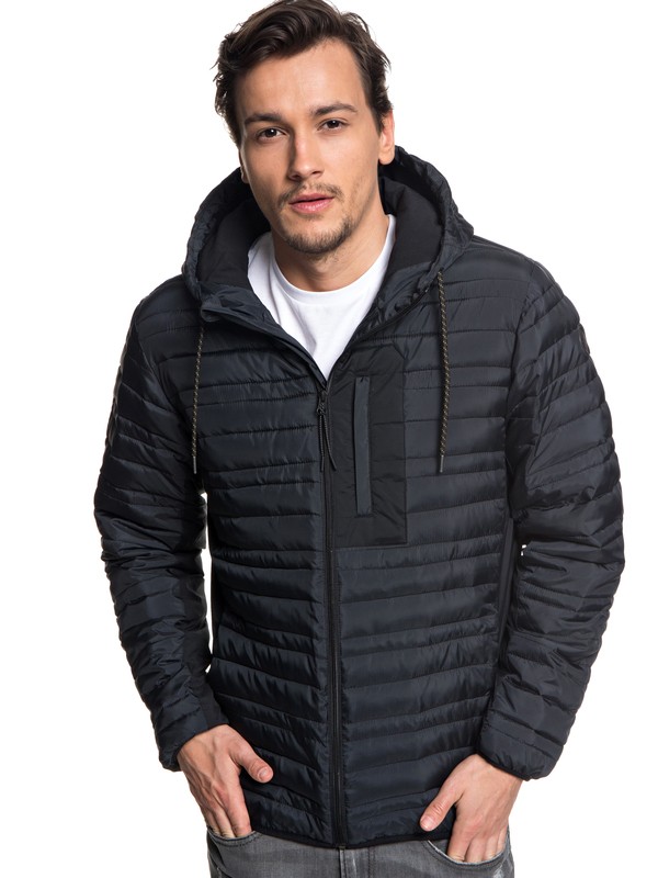 quiksilver, Scaly - Wasserabweisende Steppjacke für Männer, BLACK (kvj0) 0 Scaly - Wasserabweisende Steppjacke für Männer Schwarz EQYJK03423 Quiksilver