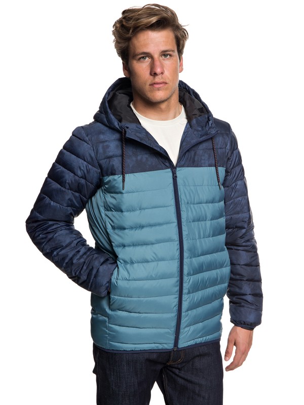 quiksilver, Scaly Block - Doudoune déperlante pour Homme, TAPESTRY (bph0) 0 Scaly Block - Doudoune déperlante pour Homme Bleu EQYJK03426 Quiksilver