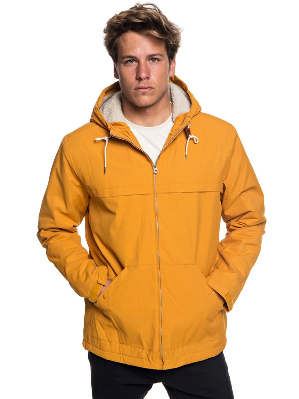 quiksilver, Wanna - Parka à capuche déperlante pour Homme, INCA GOLD (nmy0) 0 Wanna - Parka à capuche déperlante pour Homme Orange EQYJK03434 Quiksilver