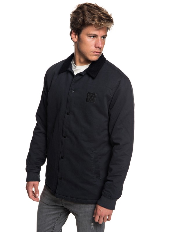 quiksilver, Kofuji Water Resistant Coaches Jacket, BLACK (kvj0) 0 Kofuji Water Resistant Coaches Jacket Black EQYJK03435 Quiksilver