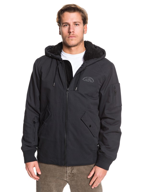 quiksilver, Hana Go Water Resistant Hooded Jacket, BLACK (kvj2) 0 Hana Go Water Resistant Hooded Jacket Black EQYJK03436 Quiksilver