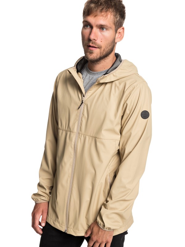quiksilver, Kamakura Rains - Veste de pluie à capuche pour Homme, PLAGE (ckk0) 0 Kamakura Rains - Veste de pluie à capuche pour Homme Marron EQYJK03438 Quiksilver