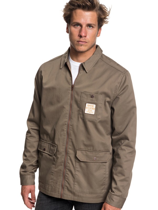 quiksilver, Mashu Times Workwear Jacket, FALCON (szg0) 0 Mashu Times Workwear Jacket Grey EQYJK03452 Quiksilver