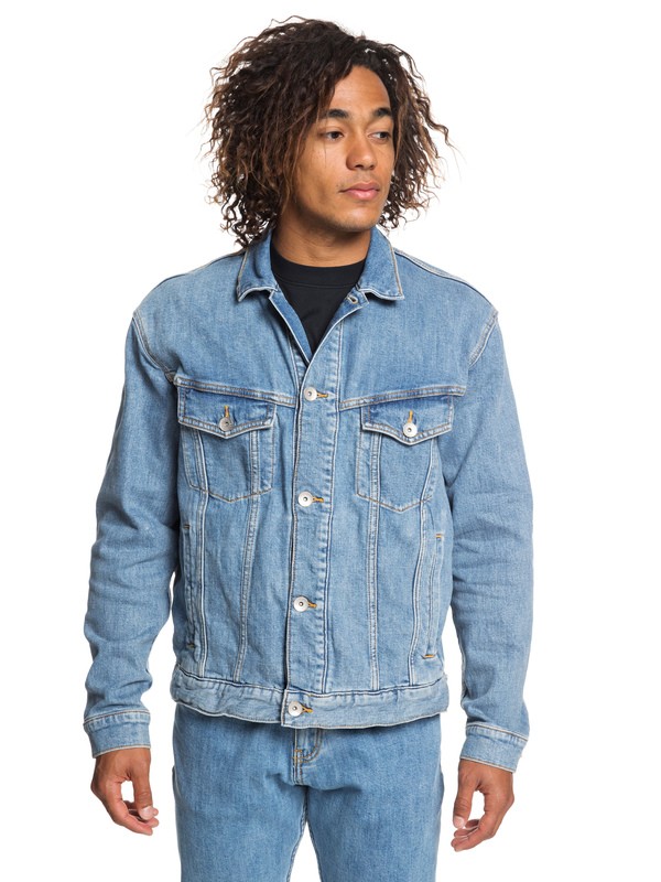 quiksilver, Originals Denim Jacket, SALT WATER (bkj0) 0 Originals Denim Jacket Blue EQYJK03466 Quiksilver