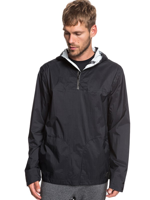 quiksilver, Adapt Water-Repellent Anorak, BLACK (kvj0) 0 Adapt Water-Repellent Anorak Black EQYJK03474 Quiksilver