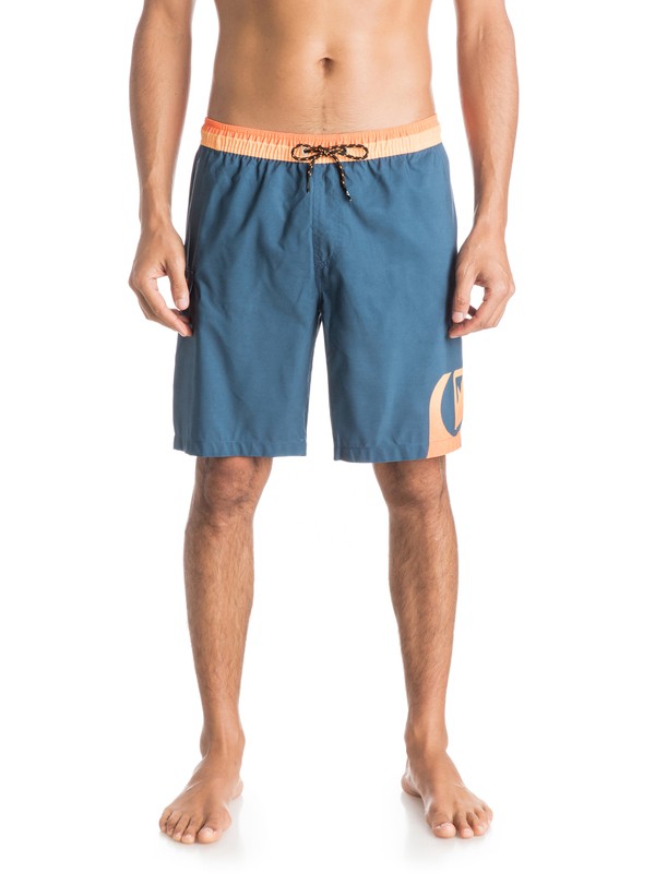 quiksilver, Side Swipe 19" - Short de bain, SIDE SWIPE DARK DENIM (brq6) 0 Side Swipe 19" - Short de bain EQYJV03056 Quiksilver