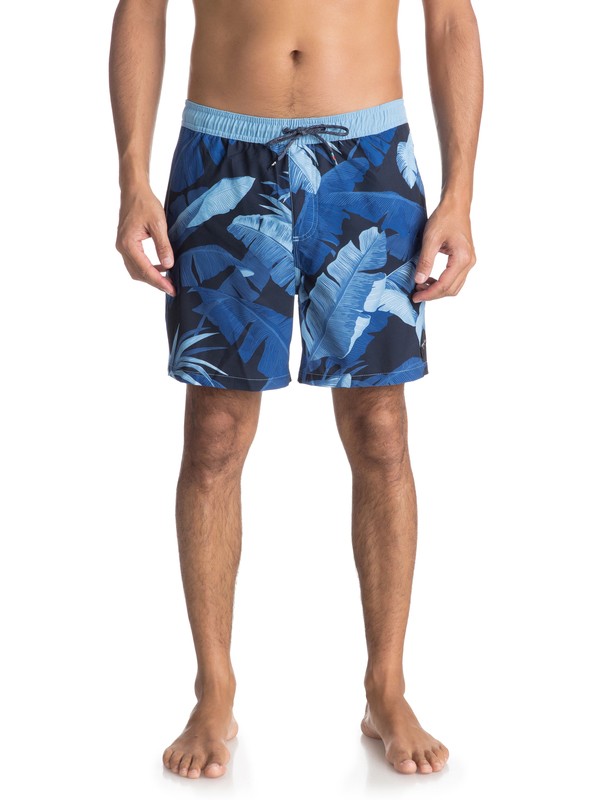 quiksilver, Island Time 17" - Traje De Baño para Hombre, NAVY BLAZER (byj6) 0 Island Time 17" - Traje De Baño para Hombre Azul EQYJV03294 Quiksilver