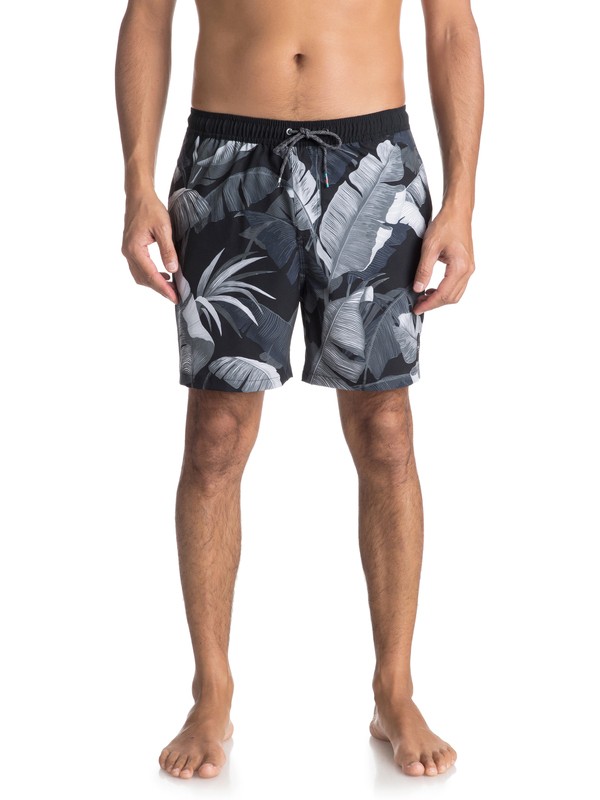 quiksilver, Island Time 17" - Traje De Baño para Hombre, BLACK (kvj6) 0 Island Time 17" - Traje De Baño para Hombre Negro EQYJV03294 Quiksilver