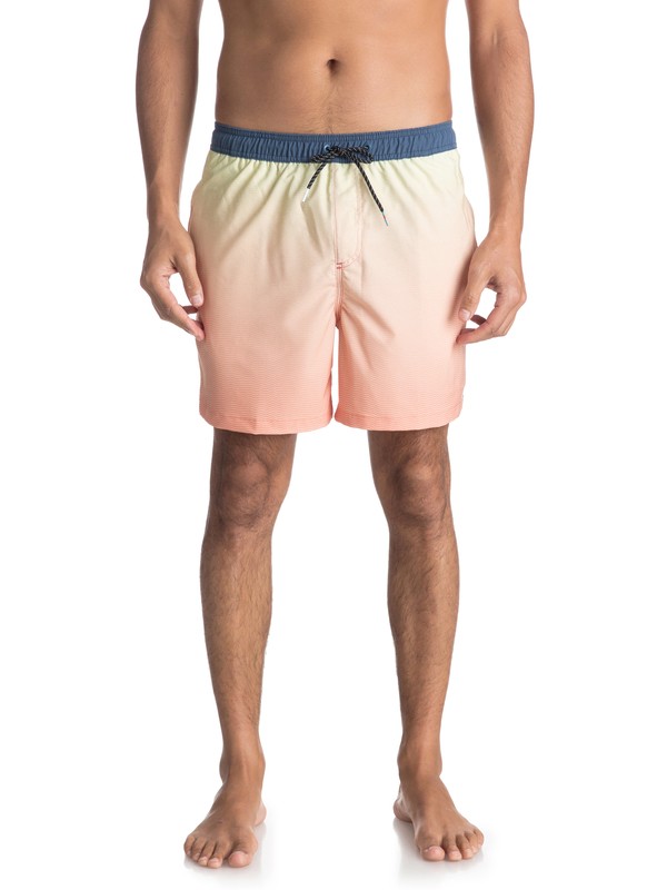 quiksilver, Пляжные шорты Fader 17", CADMIUM (nhj6) 0 Пляжные шорты Fader 17" Оранжевый EQYJV03296 Quiksilver