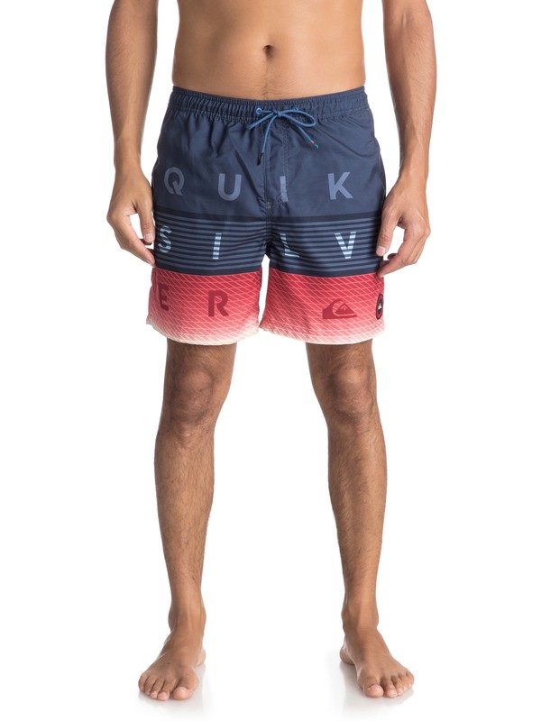 quiksilver, Пляжные шорты Word Block 17", BRIGHT COBALT (bpc6) 0 Пляжные шорты Word Block 17" Синий EQYJV03300 Quiksilver