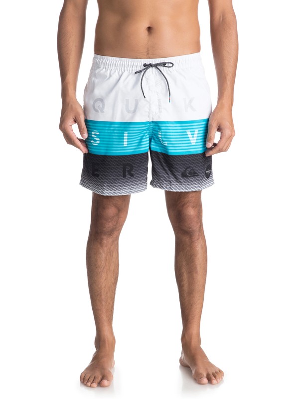 quiksilver, Word Block 17" - Zwembroek, WHITE (wbb6) 0 Word Block 17" - Zwembroek White EQYJV03300 Quiksilver