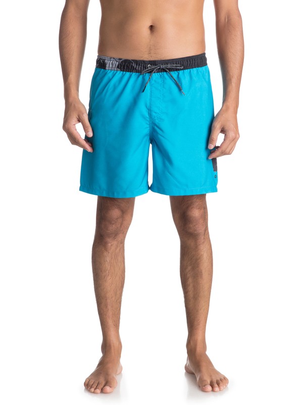 quiksilver, Пляжные шорты Lava Logo 17", BONNIE BLUE (bjb6) 0 Пляжные шорты Lava Logo 17" Синий EQYJV03309 Quiksilver