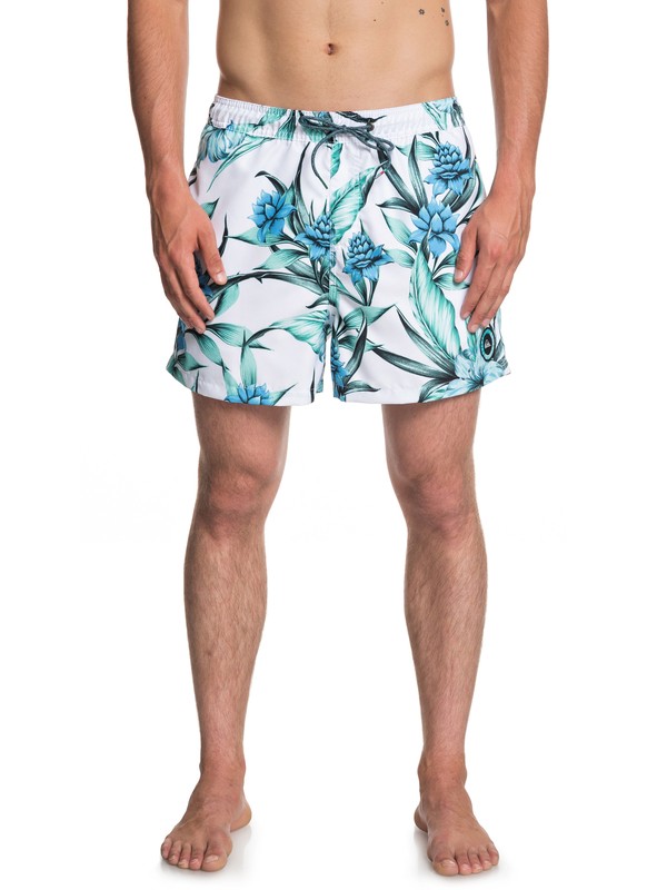 quiksilver, Пляжные шорты Pua 15", WHITE (wbb6) 0 Пляжные шорты Pua 15" Белый EQYJV03311 Quiksilver