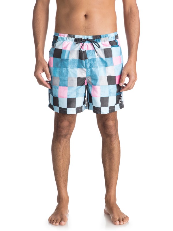 quiksilver, Resin Check 15" - Traje De Baño para Hombre, ATOMIC BLUE (bmm6) 0 Resin Check 15" - Traje De Baño para Hombre Azul EQYJV03313 Quiksilver