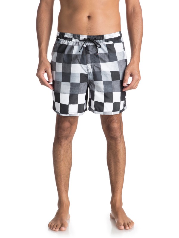 quiksilver, Resin Check 15" - Traje De Baño para Hombre, BLACK (kvj6) 0 Resin Check 15" - Traje De Baño para Hombre Negro EQYJV03313 Quiksilver