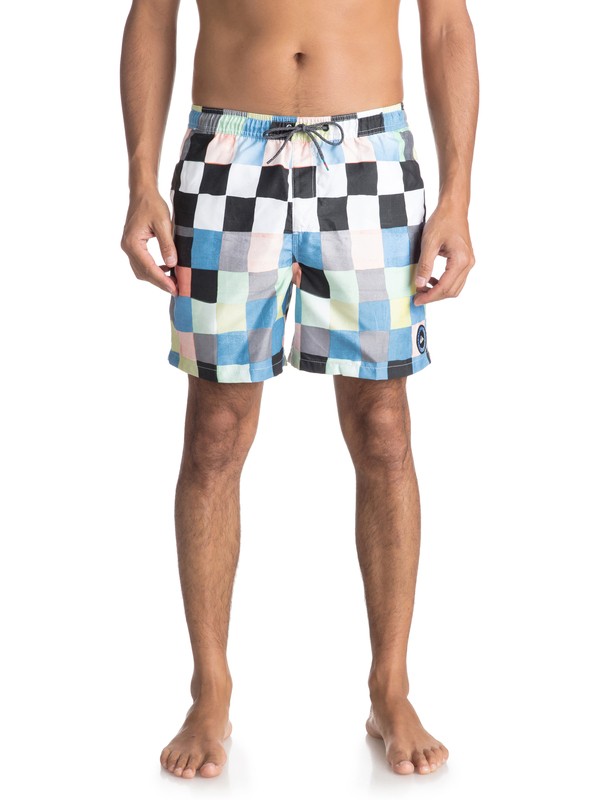 quiksilver, Resin Check 15" - Zwembroek, WHITE (wbb6) 0 Resin Check 15" - Zwembroek White EQYJV03313 Quiksilver