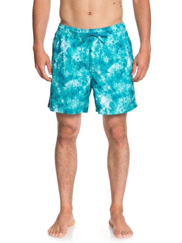 quiksilver, Shibori 17" Volleys, TYPHOON (bny6) 0 Shibori 17" Volleys Blue EQYJV03361 Quiksilver