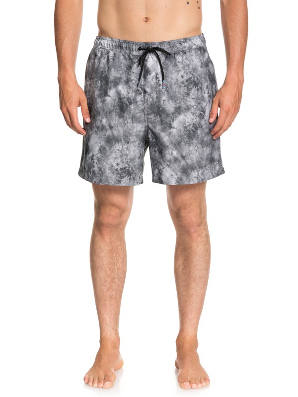 quiksilver, Men's Shibori 17" Volley Boardshorts, BLACK (kvj6) 0 Men's Shibori 17" Volley Boardshorts Black EQYJV03361 Quiksilver