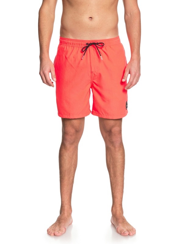 quiksilver, Everyday 17" Volleys, FIERY CORAL (mkz0) 0 Everyday 17" Volleys Pink EQYJV03365 Quiksilver