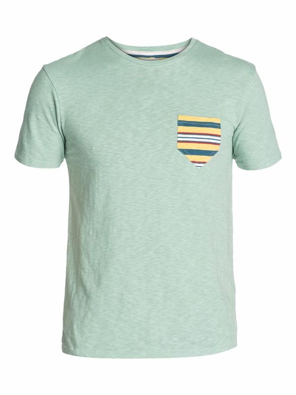 quiksilver, Contrast Pocket Slim Fit T-Shirt, BLUE SURF (bhb0) 0 Contrast Pocket Slim Fit T-Shirt EQYKT03003 Quiksilver