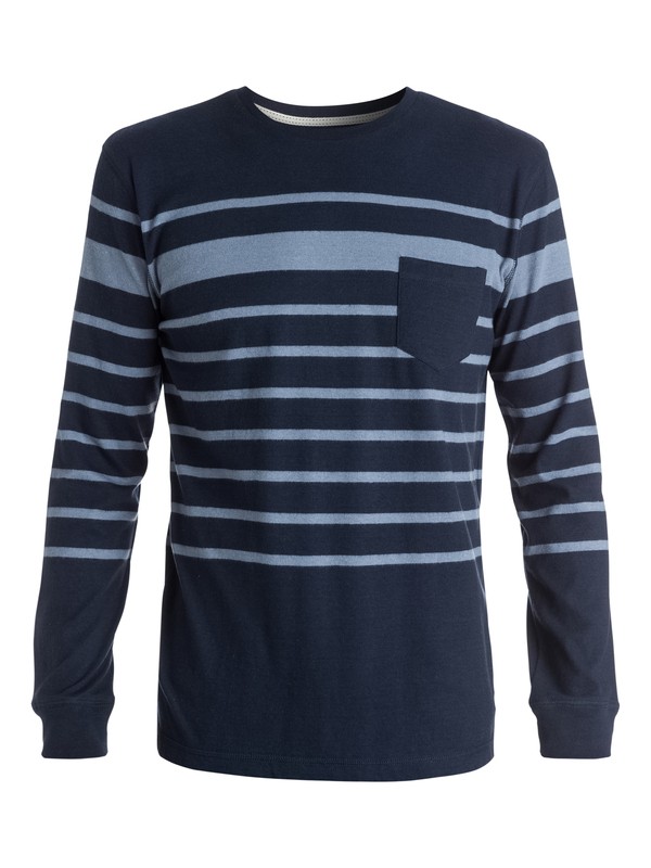 quiksilver, Snit Crew Stripe Crew Fleece, DARK DENIM (brq0) 0 Snit Crew Stripe Crew Fleece EQYKT03187 Quiksilver