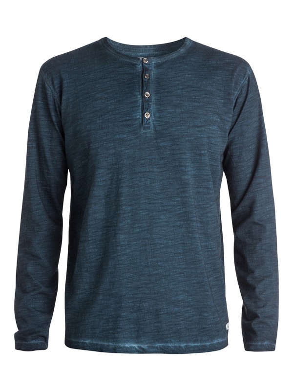 quiksilver, Runaround Henley, DARK DENIM (brq0) 0 Runaround Henley EQYKT03189 Quiksilver