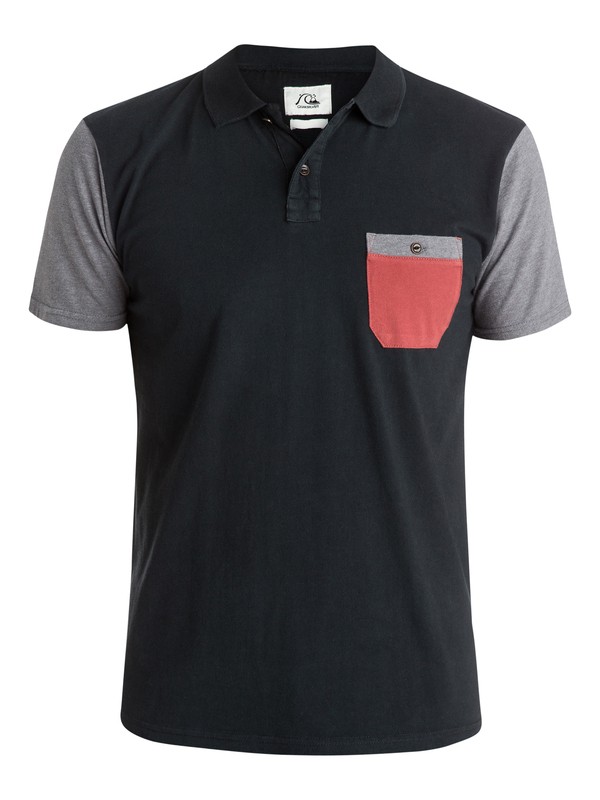 quiksilver, Bay Sic Polo Shirt, ANTHRACITE (kvj0) 0 Bay Sic Polo Shirt EQYKT03259 Quiksilver